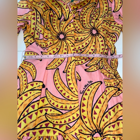 FARM Rio Pink Dress with Yellow Sunburst Print - Picture 9 of 13